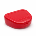 Caja de retenedor sin correa oval roja