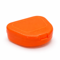 Caja de retenedor sin correa oval naranja