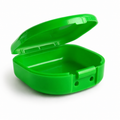 Caja de retenedor sin correa  broche Verde