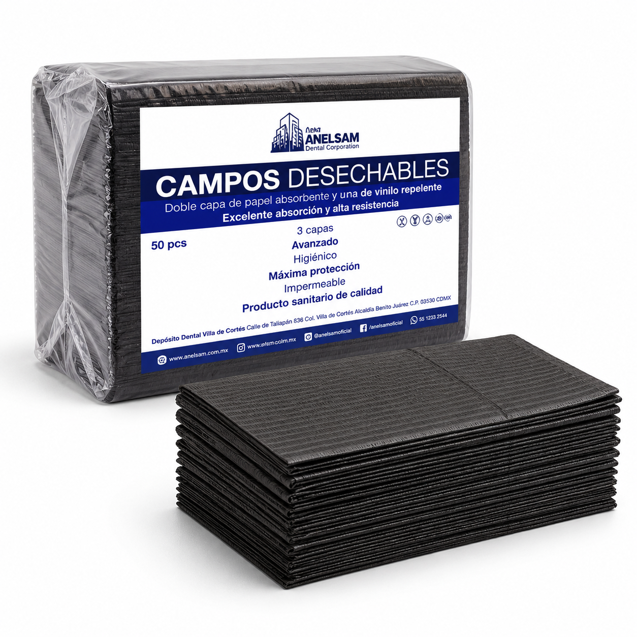 Campos Negro 50 piezas